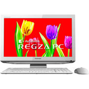 ���Ł@�t����̌^�f�X�N�g�b�v�p�\�R���@dynabook REGZA PC D711/T3EW�@21.5�^���C�h�@�z���C�g�n�@PD711T3
