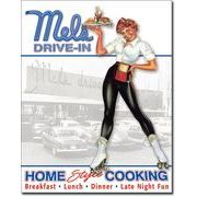 �yMADE IN U.S.A�����A���e�B�[�N���T�C�������ׁ�zTIN SIGN MELS DINER
