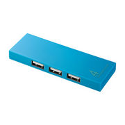USB-HUM410BL�@�T�����T�v���C ���Εt�X����4�|�[�gUSB2.0�n�u�@�u���[