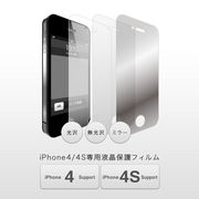 iPhone4/4S �Ή� �t���ی� �t�B���� �V�[�� ����E������E���� 3�^�C�v