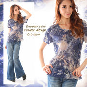 ��NEW�y�āz���V�����f���AFlower����l�̉؂€�p���[�l�b�g�J�b�g�\�[��EuropeanColor