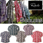 �C�O�Z���u���p�̂k�`�u�����h Rails Kendra Plaid Shirt (���C���Y �`�F�b�N�R�b�g���V���c�j