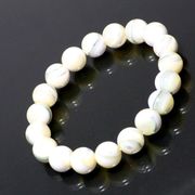 白蝶貝マザーオブパール ホワイト(10mm)ブレスレット