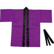 【ATC】カラー不織布ハッピ小学校高学年～中学生用紫 1501