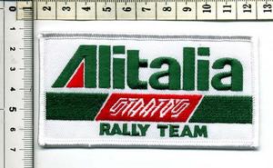 輸入ワッペン　ALITALIA RALLY TEAM アリタリア　ラリーチーム