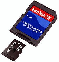 SDアダプタ付き!!　SanDisk◇ サンディスク　2GBマイクロSDカード