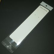 OPP袋ヘッダー付(台紙付き) 200枚セット ＜ネックレス専用＞ 透明 ディスプレイ用品 梱包 ラッピング 包装