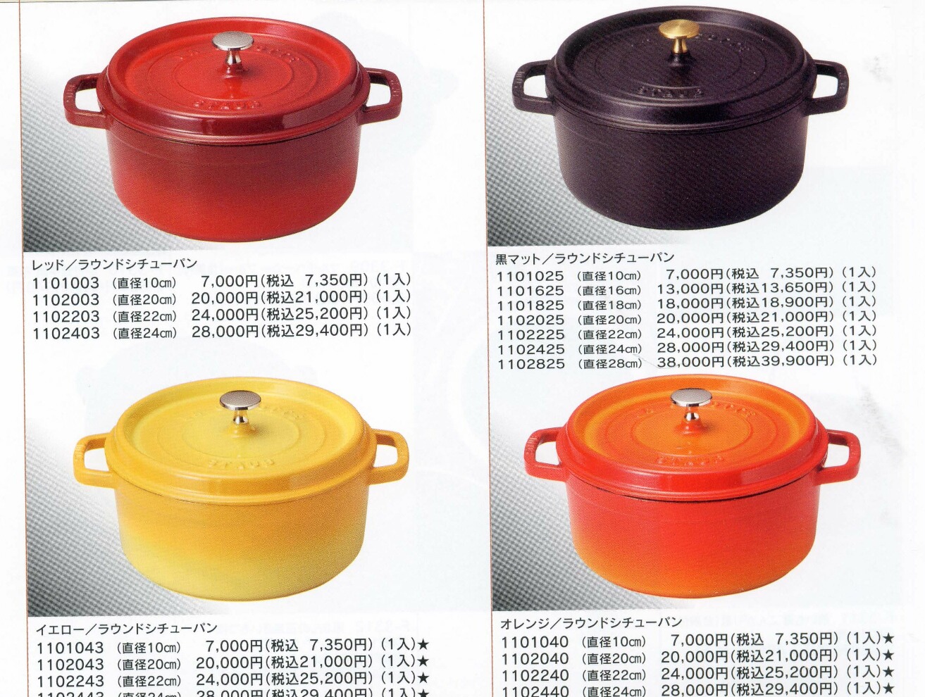 STAUB ストウブ ココットロンド 10cm ブラック - 調理器具