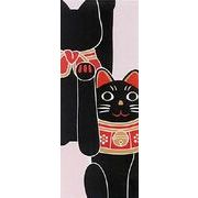 【ご紹介します！安心の日本製！人気の手ぬぐい！福まねき猫シリーズ　～最新作！！～　】黒招き猫
