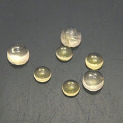 天然石　ルース　卸売/ シトリン(黄水晶)　ラウンドカボッション　ルース　2.5、3、4、6、8ミリ