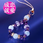 アクアマリン・アメジストストラップ＜上手く行くカード付き＞