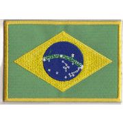 輸入ワッペン　ブラジル国旗　Mサイズ