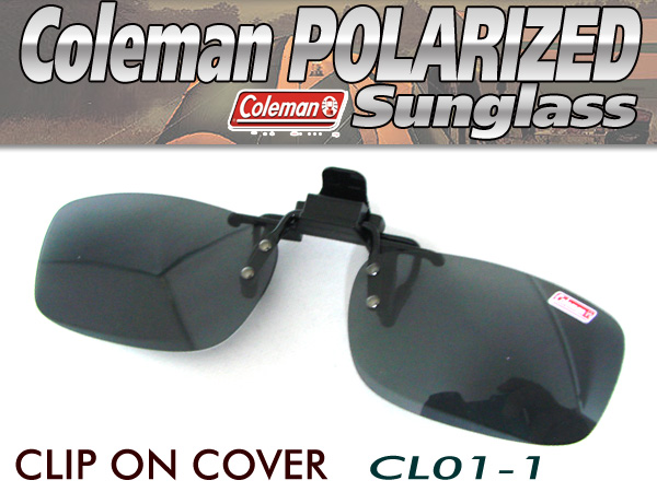 Coleman　コールマン　UVカット クリップ式偏光 クリップサングラス  CL01-1