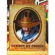 アメリカンブリキ看板 Cowboy by choice