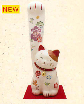 【ご紹介します！信頼の日本製！ほっこりかわいい！ちぎり和紙　（大）遠くの福も招き猫！】縁起づくし