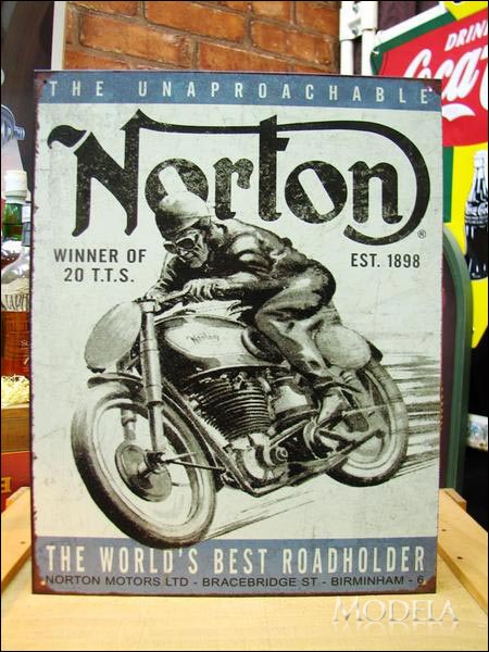 アメリカンブリキ看板 Norton/ノートン 勝者