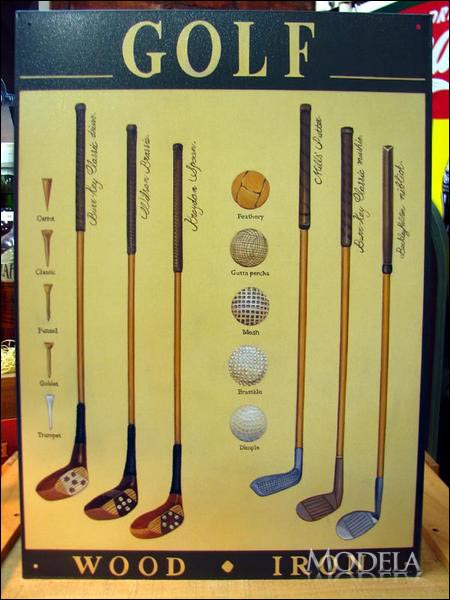 アメリカンブリキ看板 ゴルフ道具の歴史