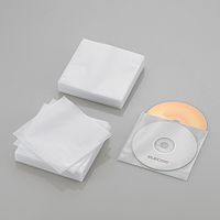 エレコム Blu-ray/DVD/CD対応 不織布 DVDケース CDケース スタンダード CCD-NWB120WH