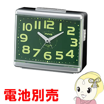 目覚まし時計 電池別売品 ノア精密 MAG 置時計 スタンダードクロック グッドモーニング2号  スヌーズ ・