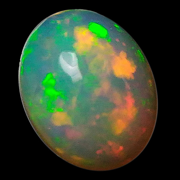 ≪特価品≫天然石 エチオピアオパール(opal) オーバルカボション 約 7x9mm
