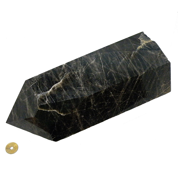 ≪特価品≫天然石 モリオン 黒水晶 ポイント とっても大きいサイズ 135ｘ105ｘ275mm
