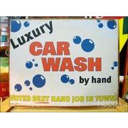 アメリカンブリキ看板 贅沢な車洗い