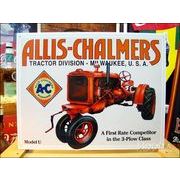 アメリカンブリキ看板 ALLIS-CHALMERS -Model U-