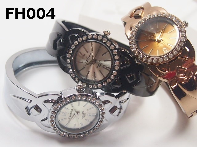 【Fuhua】レディース腕時計　バングルウォッチ　日本製ムーブメント使用