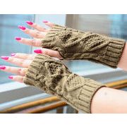 2016秋冬レディース手袋 ニット手袋 袖カバー 厚手 韓国風ミトン手袋