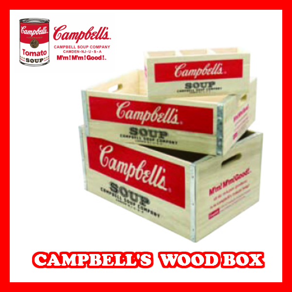 キャンベル　ウッドボックス 4Pセット　【Campbell's Wood Box 】
