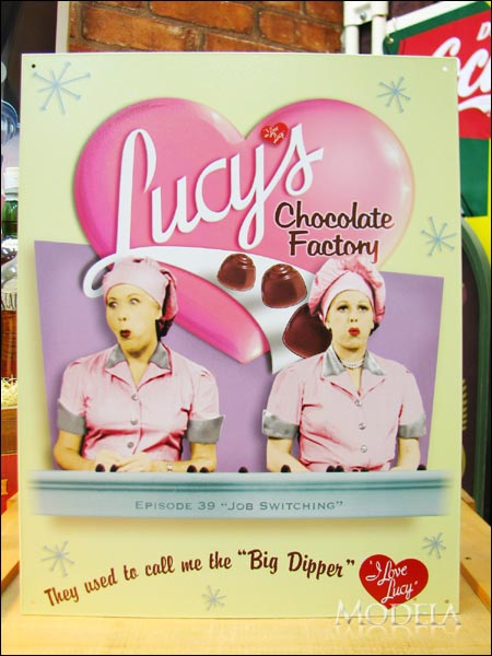 アメリカンブリキ看板 ルーシー -チョコレートファクトリー-