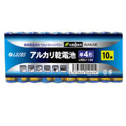 16個セット Lazos アルカリ乾電池 単4形 60本入り B-LA-T4X10X16
