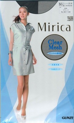 【グンゼ】Mirica・ClearMesh&ClearGlossパンスト