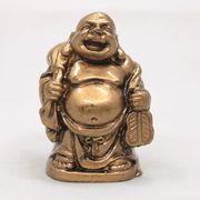 【風水 開運 インテリア】樹脂製 ミニ 金布袋 Cタイプ ハッピーブッダ happy buddha statue