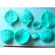 ★ハンドメイド雑貨★　粘土・造形・クレイフラワー・クレイクラフト　シリコンモールド　3D葉型花型セット