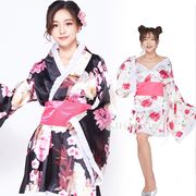 【即日出荷】裾レーススカート  着物ドレス コスプレ衣装 【4096】