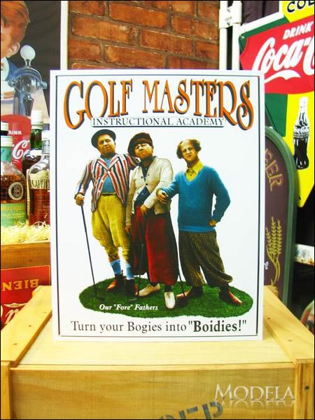 アメリカンブリキ看板 The Stooges ゴルフマスター