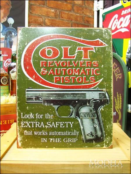 アメリカンブリキ看板 Colt/コルト Extra Safety