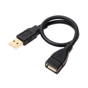 ミヨシ グースネックUSB延長ケーブル ブラック 0.3m USB-EX23BK