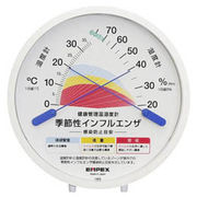 EMPEX 感染防止目安 温度湿度時計 「TM-2584季節性インフルエンザ 感染防止目安