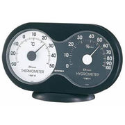 EMPEX 温度・湿度計 アキュート 温度・湿度計 卓上用 TM-2782 ブラック×ホワ
