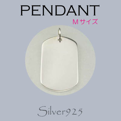ペンダント-1 / 4102-391  ◆ Silver925 シルバー ペンダント ドッグタグ プレート (M)