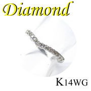 1-1604-08004 ADA  ◆  K14 ホワイトゴールド リング  ダイヤモンド 0.20ct　12号