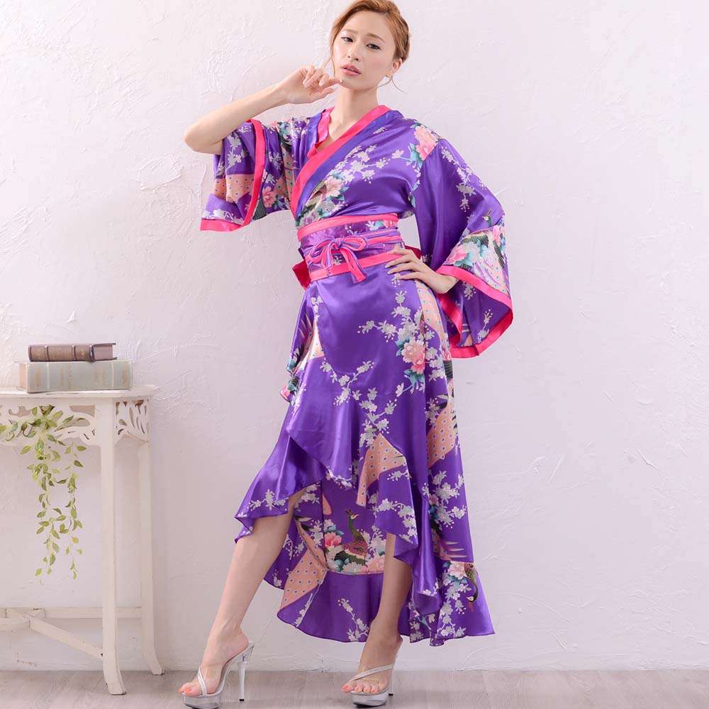 孔雀和柄花魁着物ロングドレス 和柄 衣装 ダンスよさこい花魁コスプレキャバドレス 楽天市場】孔雀和柄花魁着物ロングドレス 和柄 衣装 ダンス