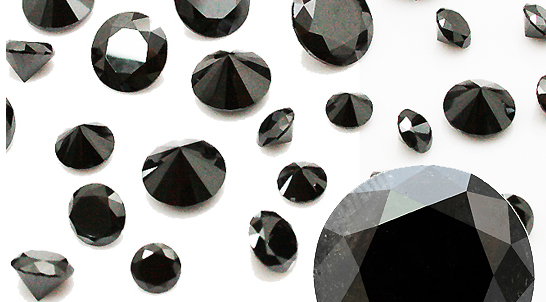 天然石 ブラックスピネル(Black spinel) ラウンドファセットカット 1mm-4mm