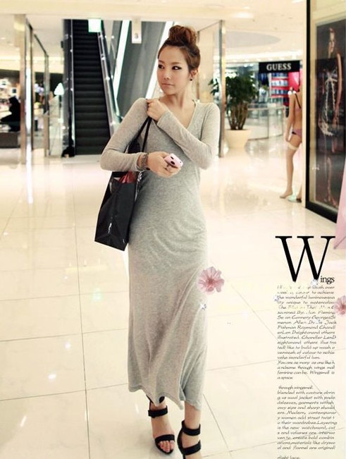 即納 マキシワンピ 長袖 無地ロング ワンピース ルームウエア 機内用おしゃれ マキシワンピース アパレル 清河テック 株式会社 問屋 仕入れ 卸 卸売の専門 仕入れならnetsea