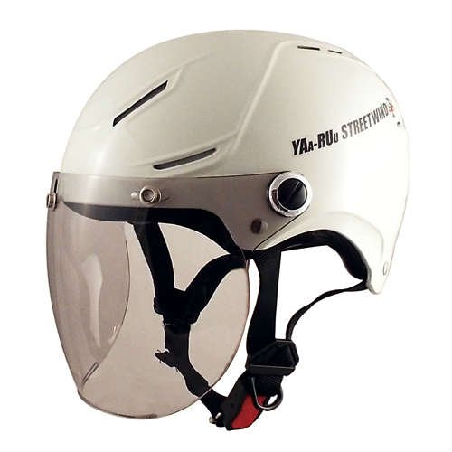 TNK工業 スピードピット バイクヘルメット ハーフ シールド付STR-X JT ホワイト BIG(60-62cm未満)51176