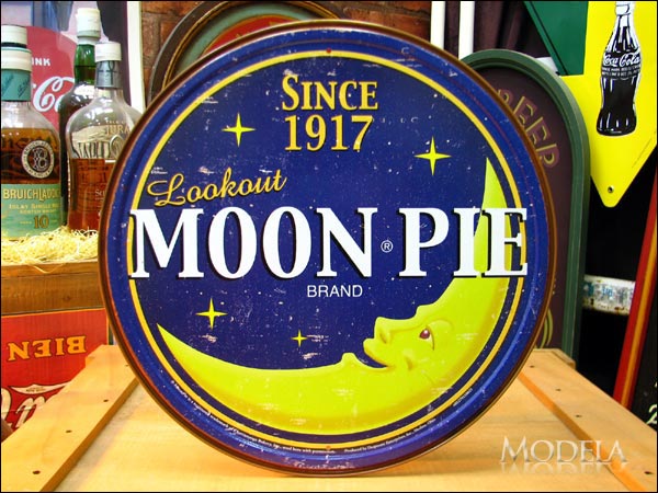 アメリカンブリキ看板 Moon Pie 丸型看板