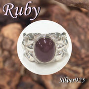大きいサイズ / 11-0037  ◆ Silver925 シルバー リング ルビー