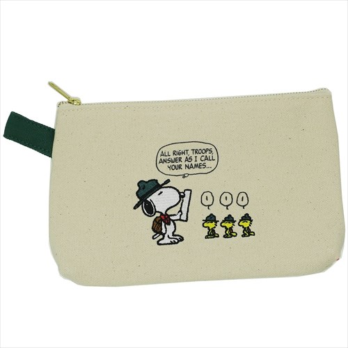 新入学 スヌーピー 帆布 フラットポーチ ビーグルスカウト 雑貨 株式会社 ブライエンタープライズ 問屋 仕入れ 卸 卸売の専門 仕入れならnetsea